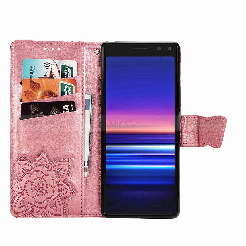 Handytasche Stand Schutzhülle Flip Leder Hülle Schmetterling für Sony Xperia 8