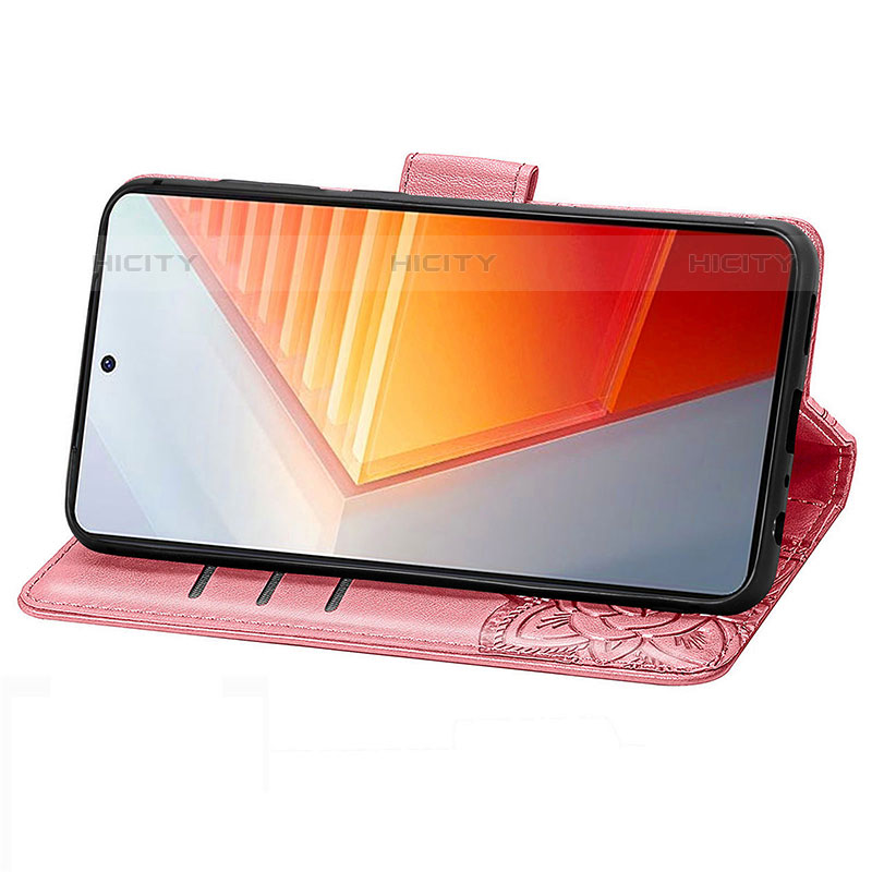 Handytasche Stand Schutzhülle Flip Leder Hülle Schmetterling für Vivo iQOO 9T 5G