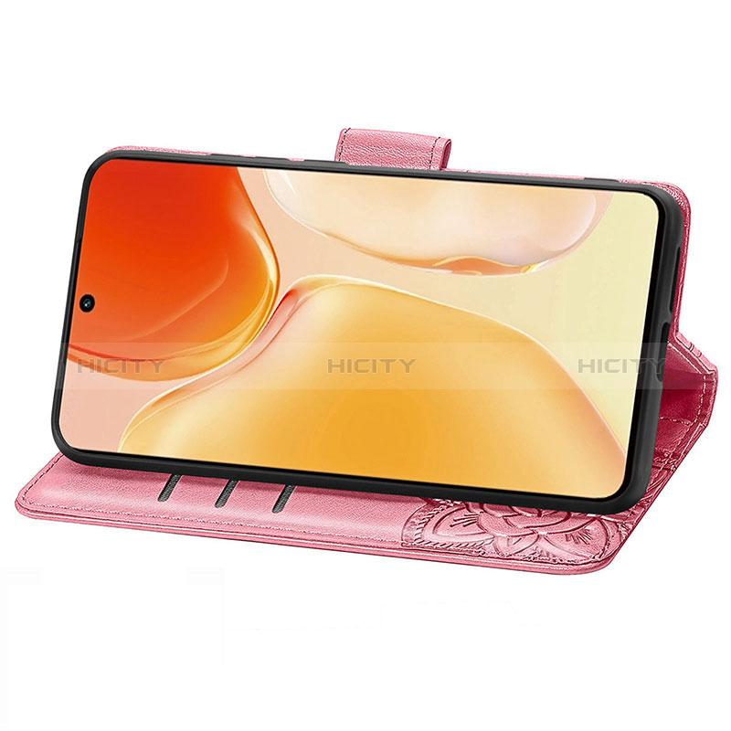 Handytasche Stand Schutzhülle Flip Leder Hülle Schmetterling für Vivo X70 Pro 5G