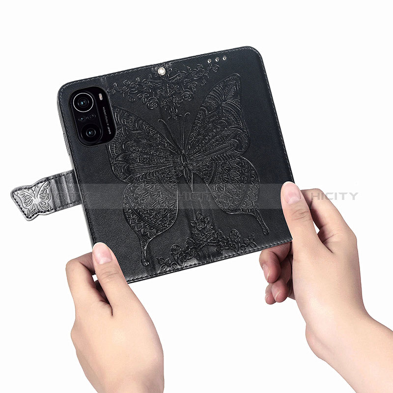 Handytasche Stand Schutzhülle Flip Leder Hülle Schmetterling für Xiaomi Mi 11i 5G groß