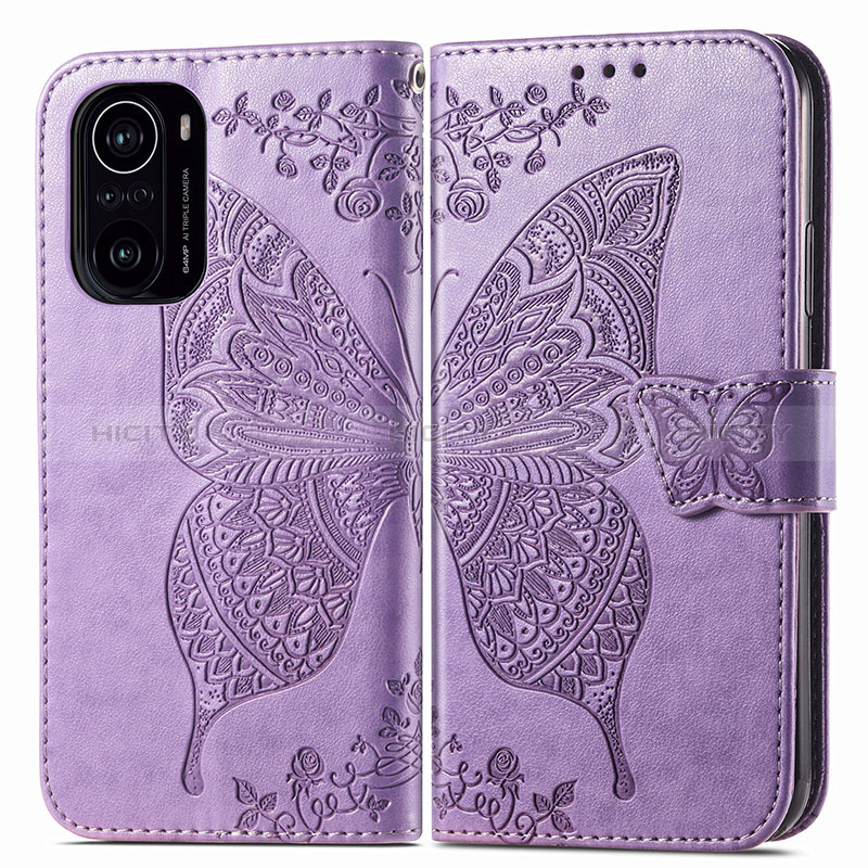 Handytasche Stand Schutzhülle Flip Leder Hülle Schmetterling für Xiaomi Mi 11i 5G groß