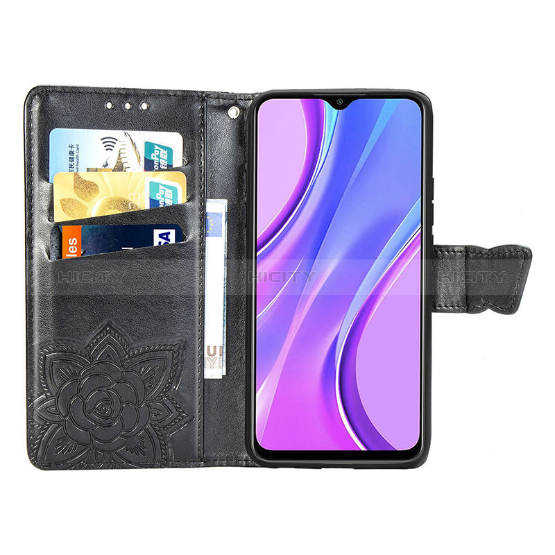 Handytasche Stand Schutzhülle Flip Leder Hülle Schmetterling für Xiaomi Poco M2