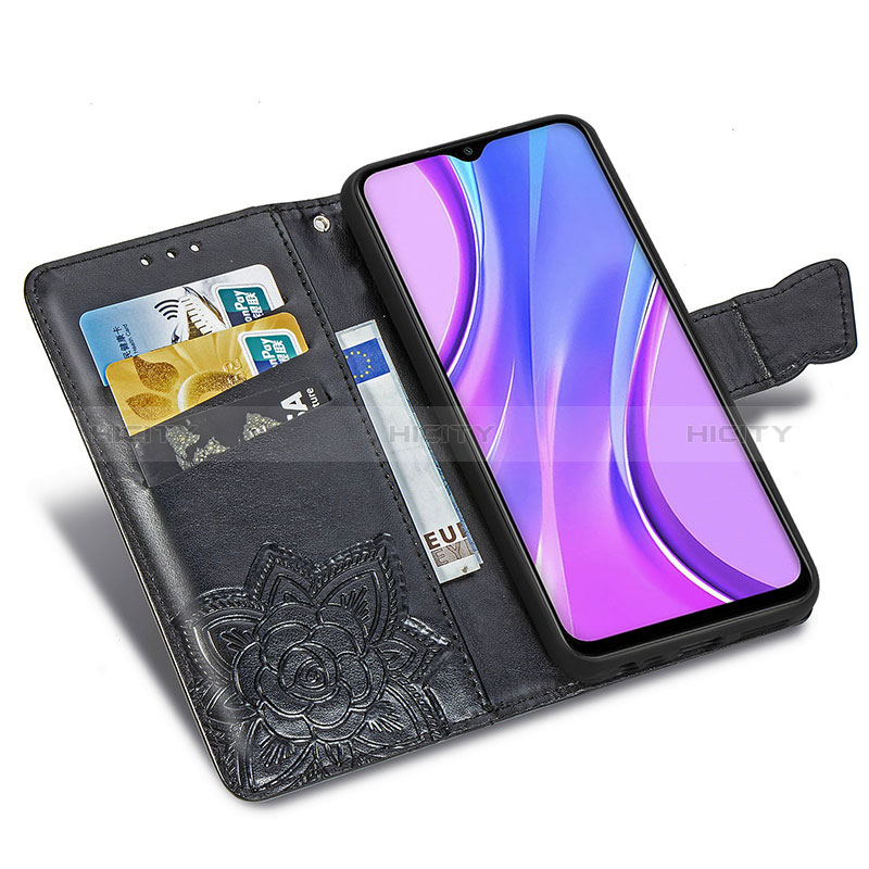 Handytasche Stand Schutzhülle Flip Leder Hülle Schmetterling für Xiaomi Poco M2