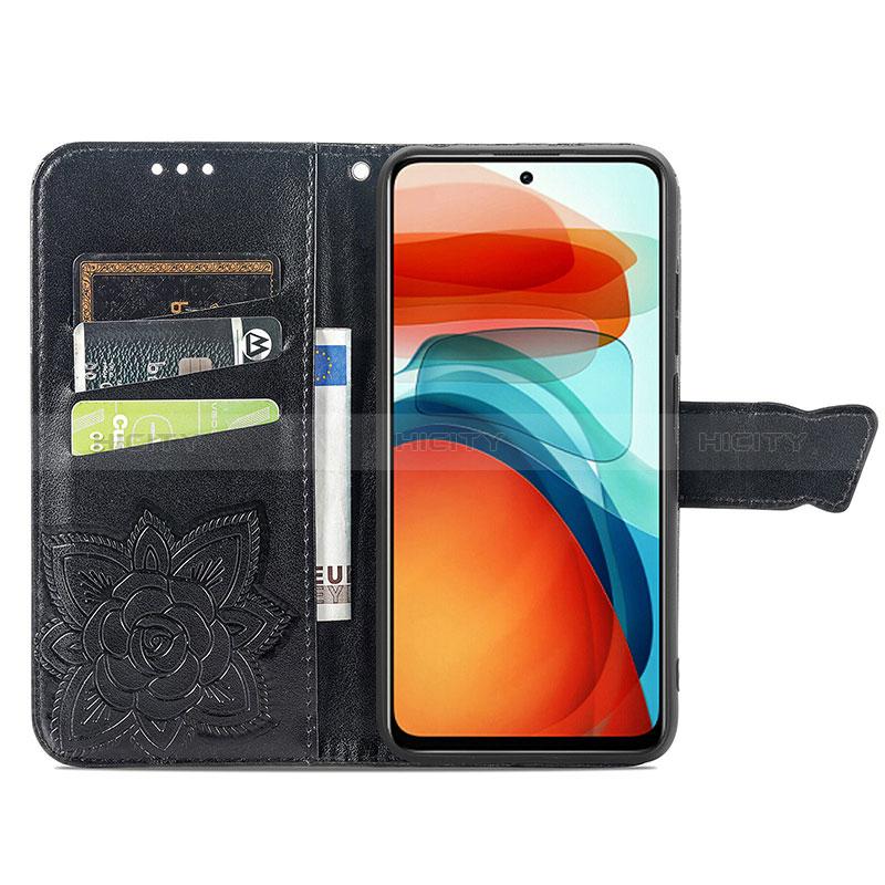 Handytasche Stand Schutzhülle Flip Leder Hülle Schmetterling für Xiaomi Poco X3 GT 5G groß