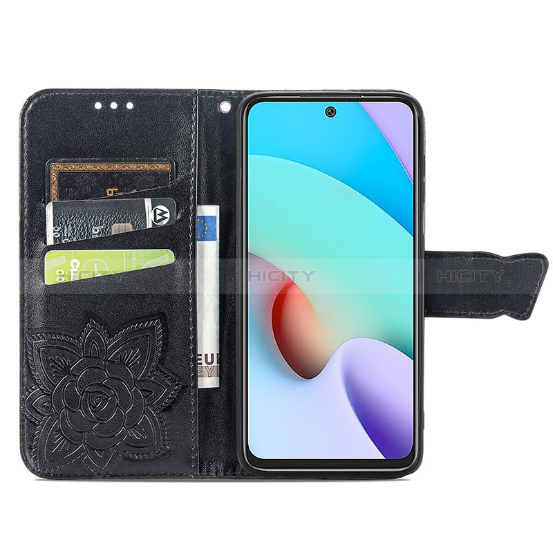 Handytasche Stand Schutzhülle Flip Leder Hülle Schmetterling für Xiaomi Redmi 10 (2022)