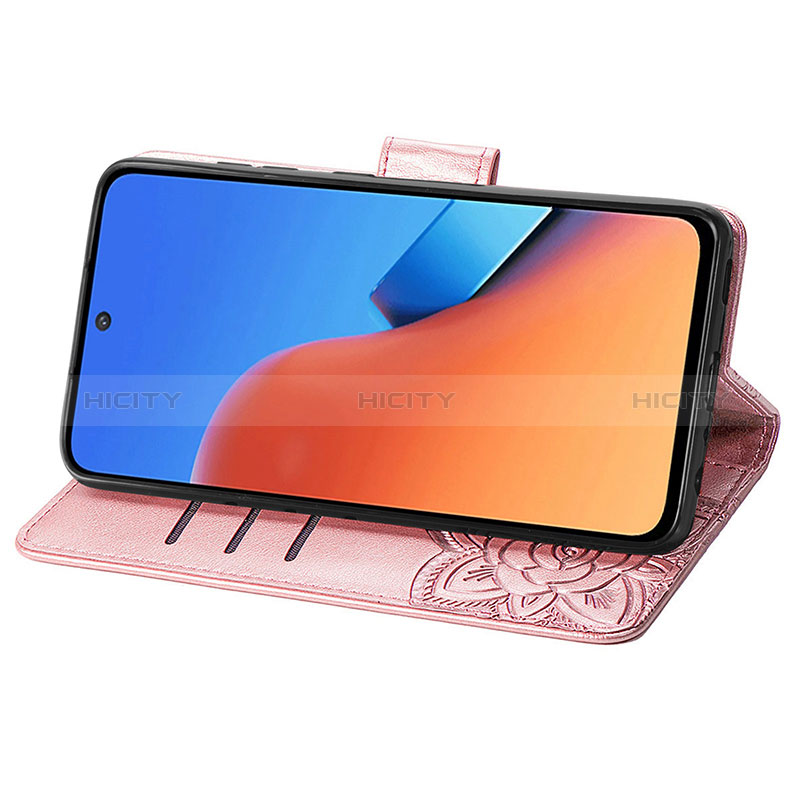 Handytasche Stand Schutzhülle Flip Leder Hülle Schmetterling für Xiaomi Redmi 12 4G groß