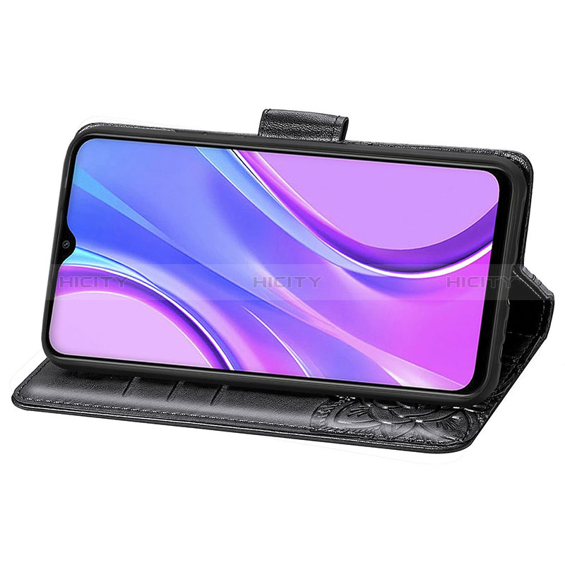 Handytasche Stand Schutzhülle Flip Leder Hülle Schmetterling für Xiaomi Redmi 9 groß