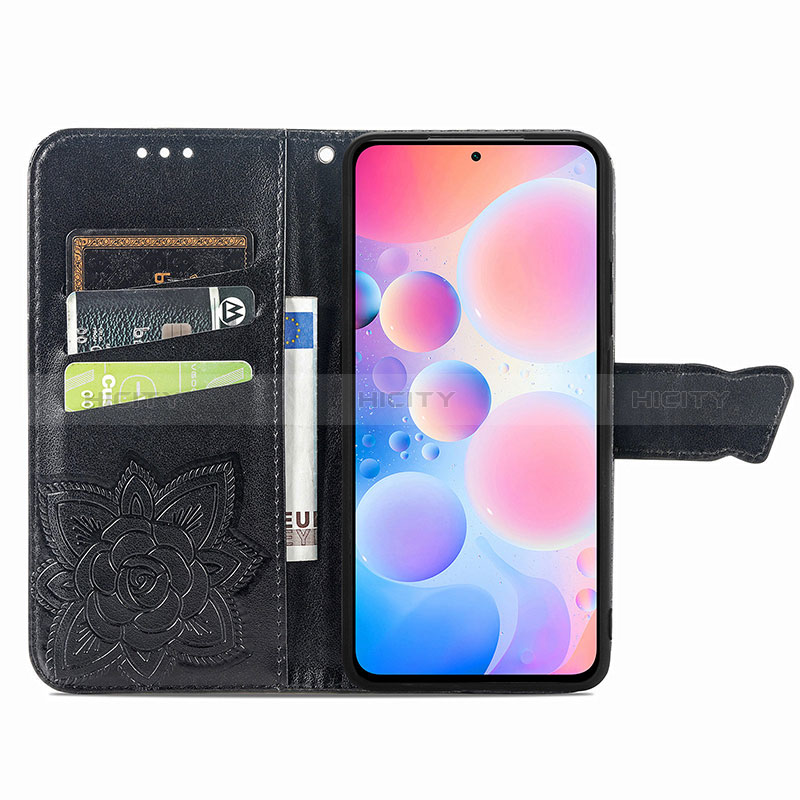 Handytasche Stand Schutzhülle Flip Leder Hülle Schmetterling für Xiaomi Redmi K40 Pro+ Plus 5G