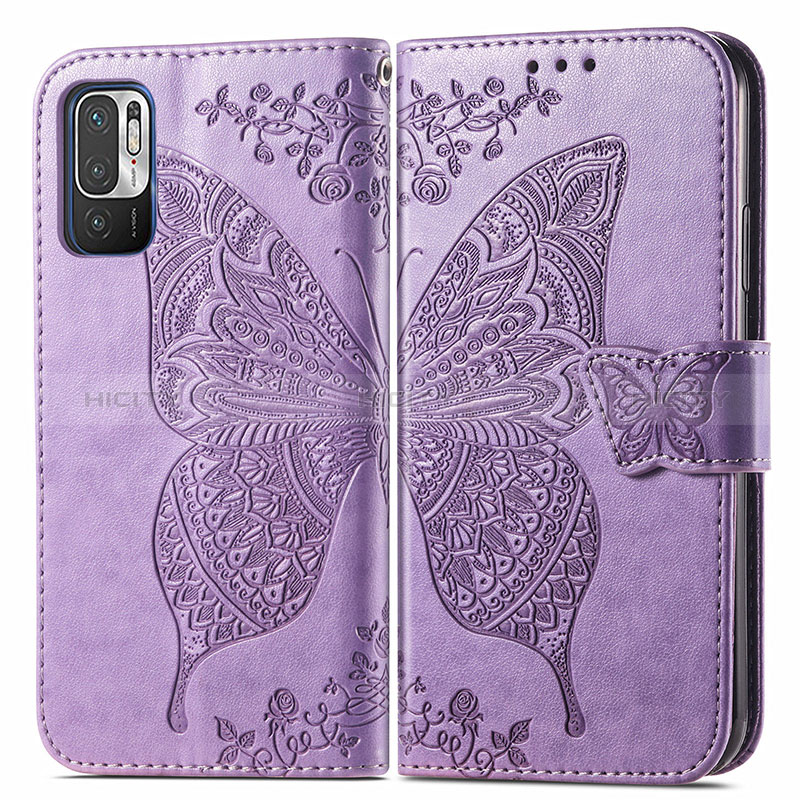 Handytasche Stand Schutzhülle Flip Leder Hülle Schmetterling für Xiaomi Redmi Note 11 SE 5G