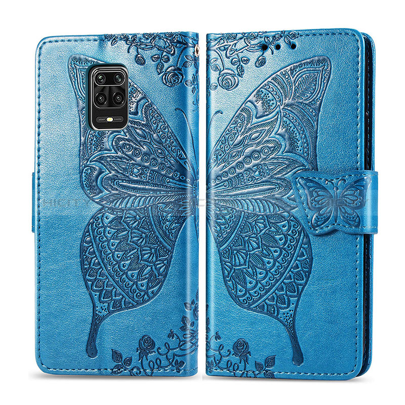 Handytasche Stand Schutzhülle Flip Leder Hülle Schmetterling für Xiaomi Redmi Note 9S