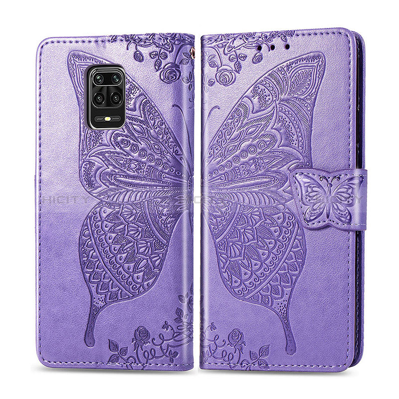 Handytasche Stand Schutzhülle Flip Leder Hülle Schmetterling für Xiaomi Redmi Note 9S