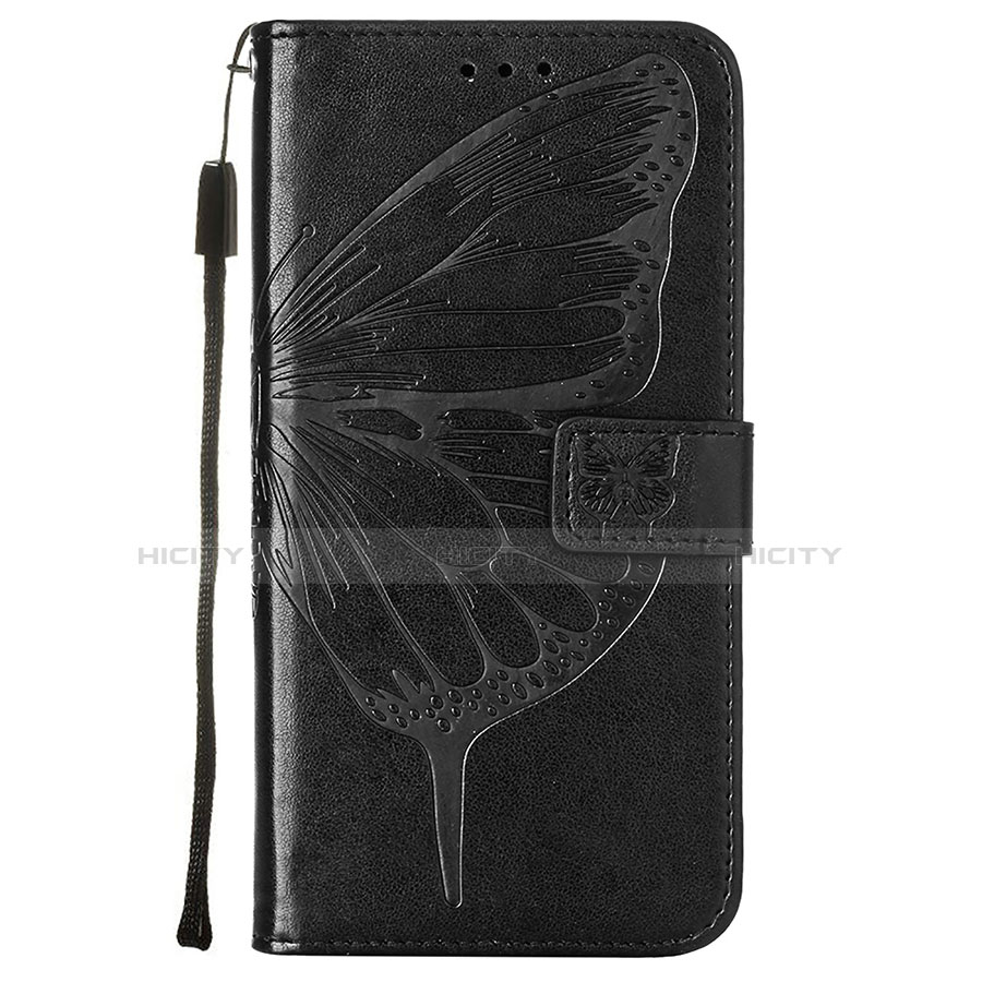 Handytasche Stand Schutzhülle Flip Leder Hülle Schmetterling L10 für Apple iPhone 13 Mini Schwarz