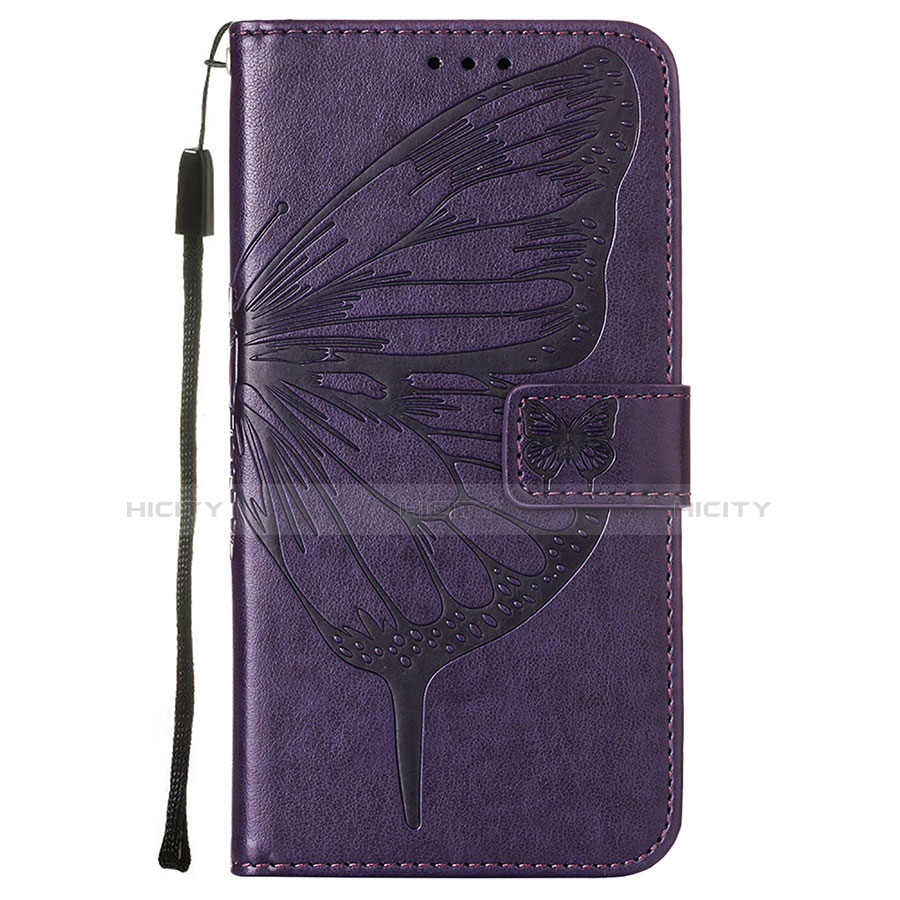 Handytasche Stand Schutzhülle Flip Leder Hülle Schmetterling L10 für Apple iPhone 13 Mini Violett groß