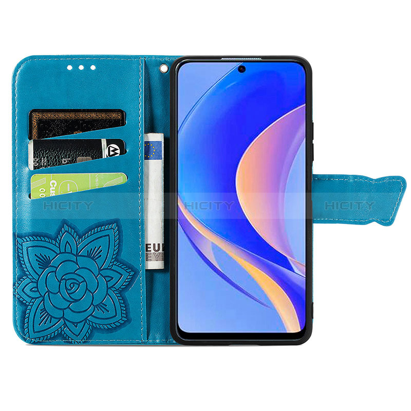 Handytasche Stand Schutzhülle Flip Leder Hülle Schmetterling S01D für Huawei Enjoy 50 Pro