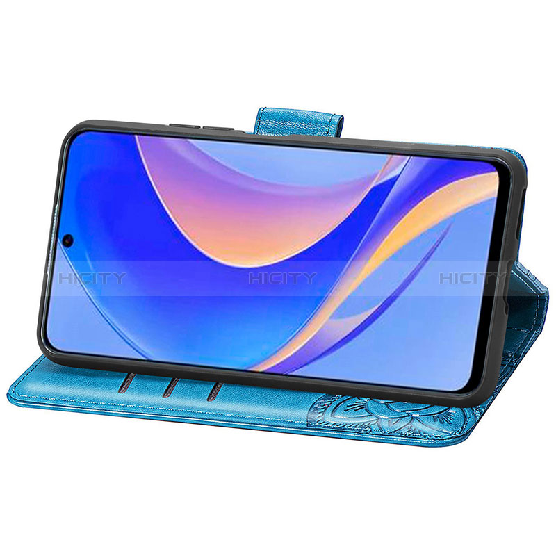 Handytasche Stand Schutzhülle Flip Leder Hülle Schmetterling S01D für Huawei Enjoy 50 Pro groß