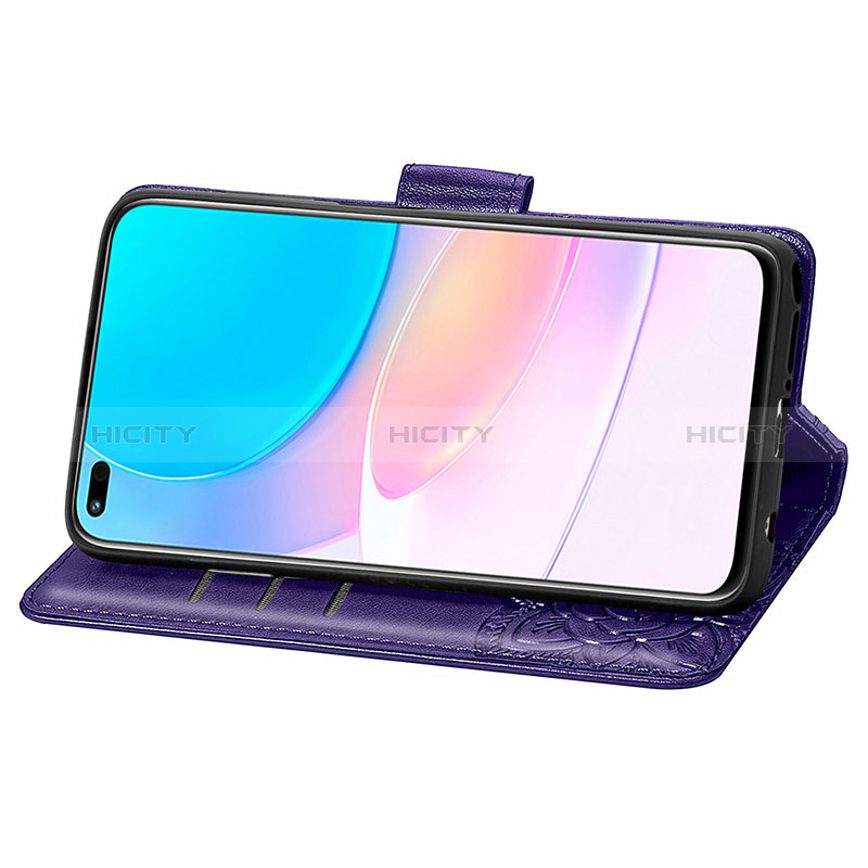 Handytasche Stand Schutzhülle Flip Leder Hülle Schmetterling S01D für Huawei Honor 50 Lite