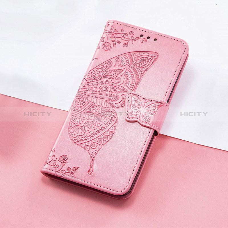 Handytasche Stand Schutzhülle Flip Leder Hülle Schmetterling S01D für Huawei Honor 50 Lite Pink Plus