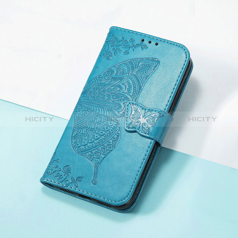 Handytasche Stand Schutzhülle Flip Leder Hülle Schmetterling S01D für Huawei Honor 50 Pro 5G Blau Plus