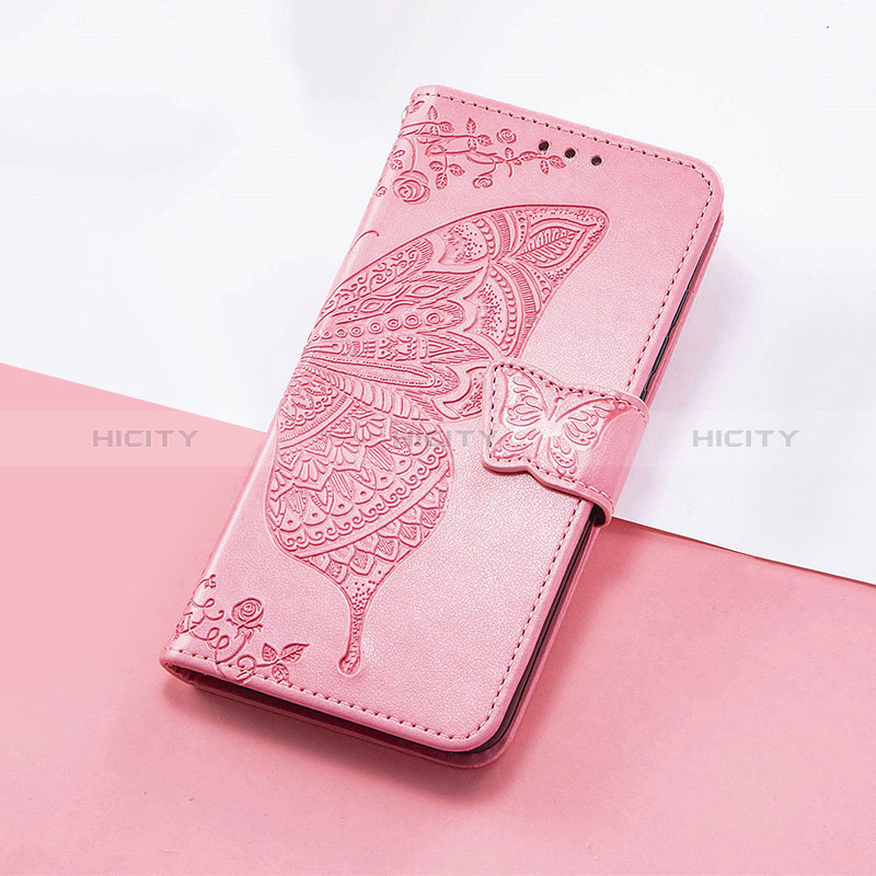 Handytasche Stand Schutzhülle Flip Leder Hülle Schmetterling S01D für Huawei Honor 50 SE 5G Pink