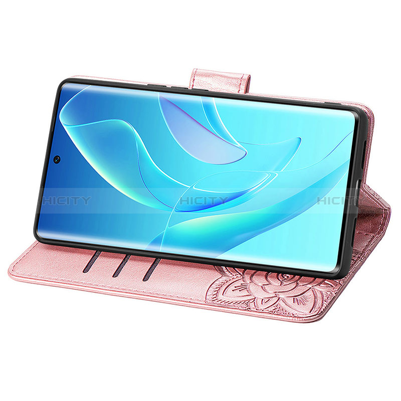 Handytasche Stand Schutzhülle Flip Leder Hülle Schmetterling S01D für Huawei Honor 60 Pro 5G