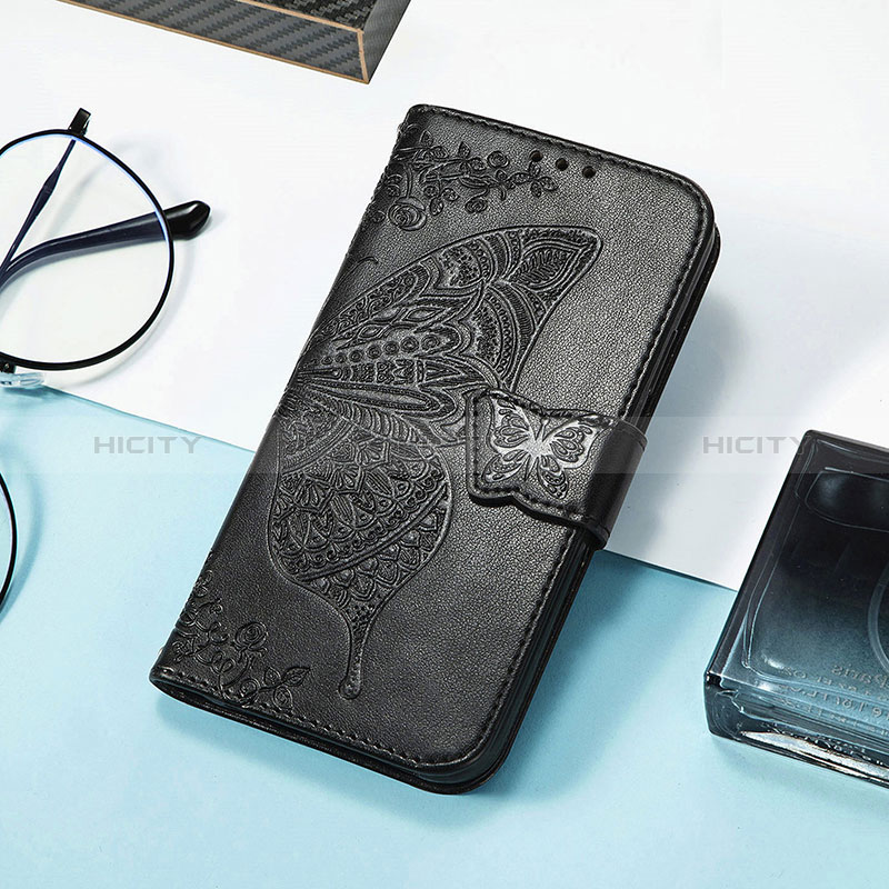 Handytasche Stand Schutzhülle Flip Leder Hülle Schmetterling S01D für Huawei Honor 60 SE 5G groß