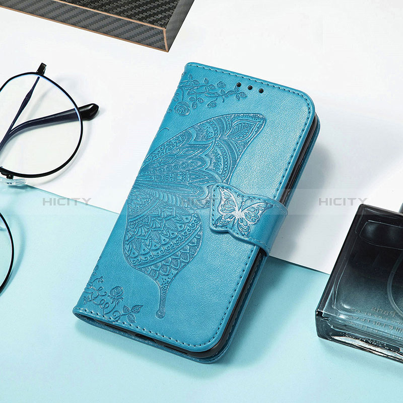 Handytasche Stand Schutzhülle Flip Leder Hülle Schmetterling S01D für Huawei Honor 80 SE 5G