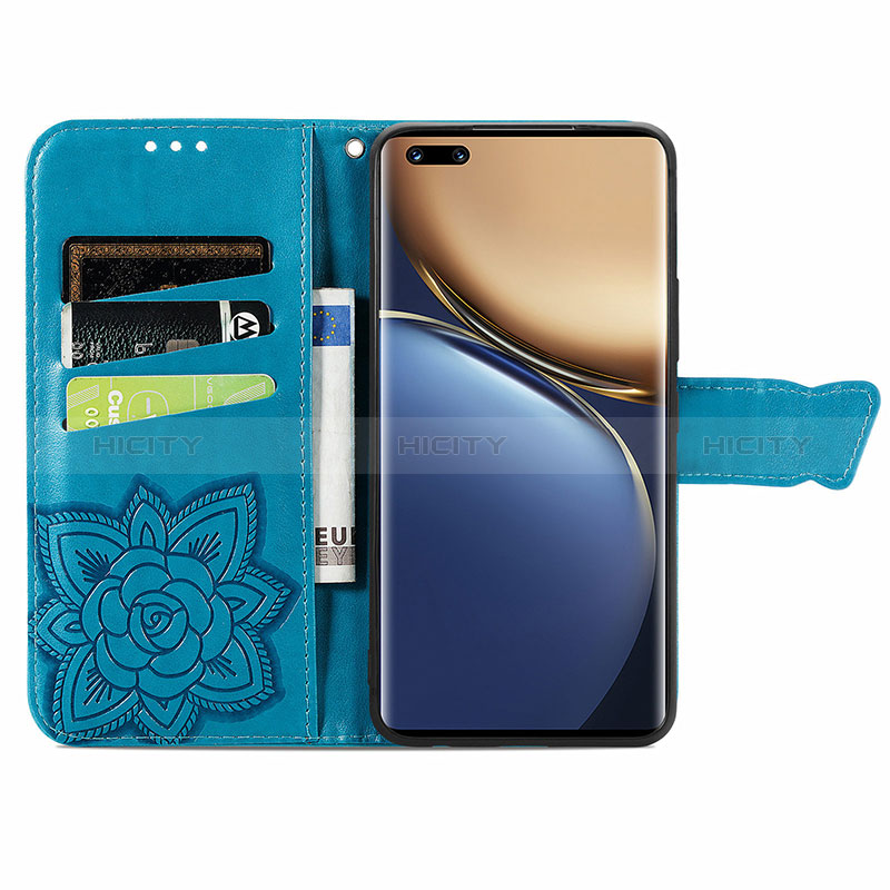 Handytasche Stand Schutzhülle Flip Leder Hülle Schmetterling S01D für Huawei Honor Magic3 Pro 5G groß