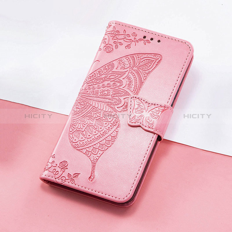 Handytasche Stand Schutzhülle Flip Leder Hülle Schmetterling S01D für Huawei Honor X9 5G Pink Plus