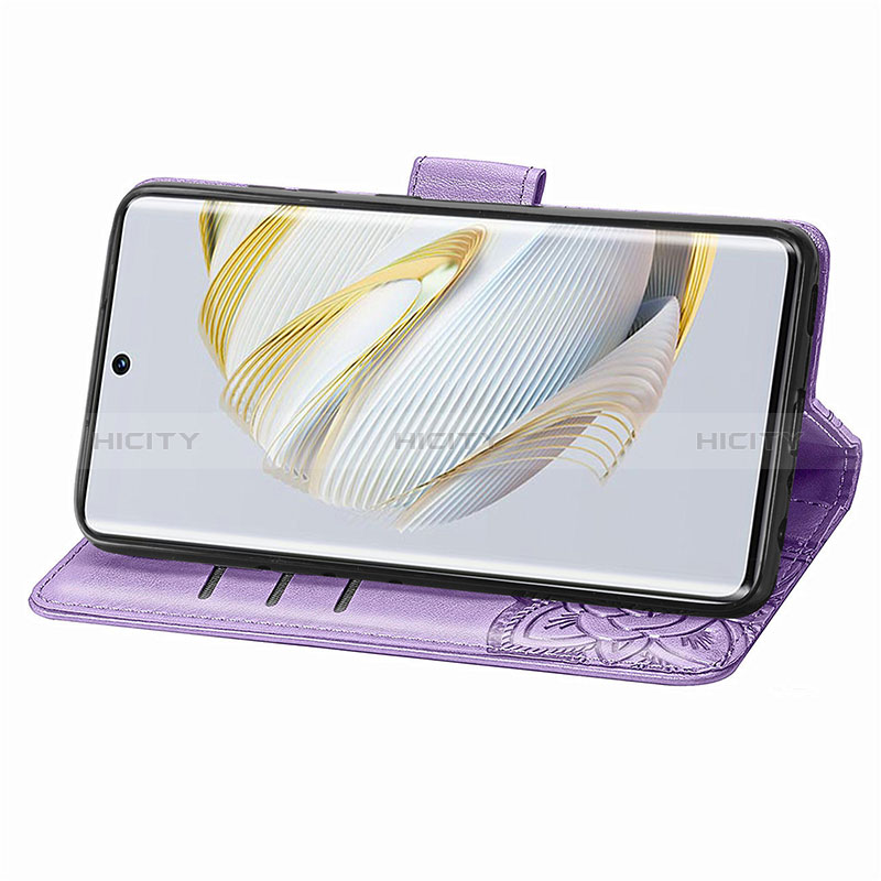 Handytasche Stand Schutzhülle Flip Leder Hülle Schmetterling S01D für Huawei Nova 10 groß