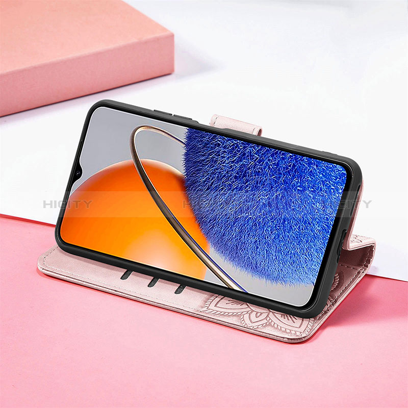 Handytasche Stand Schutzhülle Flip Leder Hülle Schmetterling S01D für Huawei Nova Y61 groß