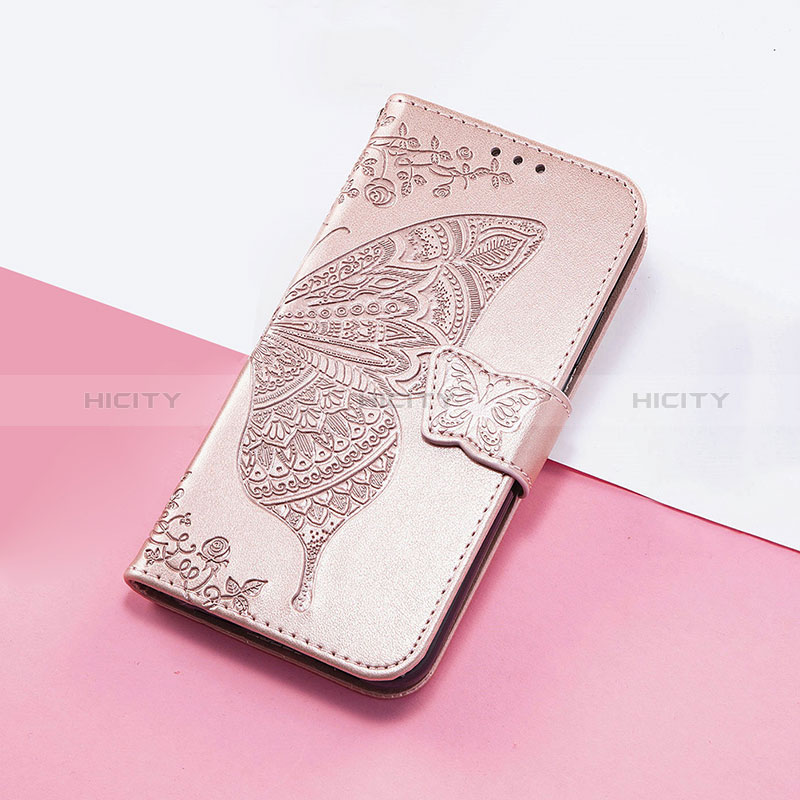 Handytasche Stand Schutzhülle Flip Leder Hülle Schmetterling S01D für Huawei Nova Y61 groß