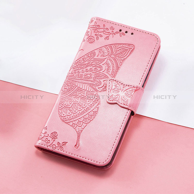 Handytasche Stand Schutzhülle Flip Leder Hülle Schmetterling S01D für Huawei Nova Y90 Pink Plus