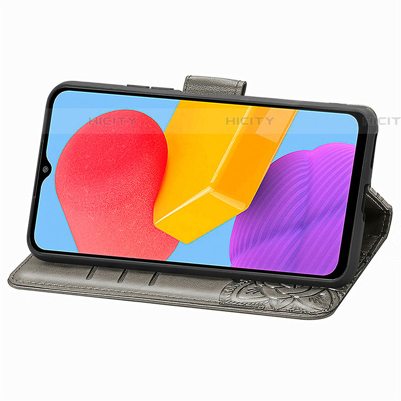 Handytasche Stand Schutzhülle Flip Leder Hülle Schmetterling S01D für Samsung Galaxy F13 4G