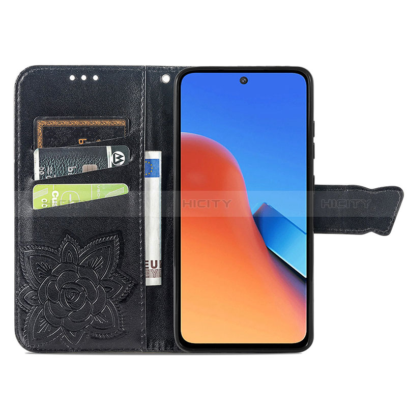 Handytasche Stand Schutzhülle Flip Leder Hülle Schmetterling S01D für Xiaomi Redmi 12 4G