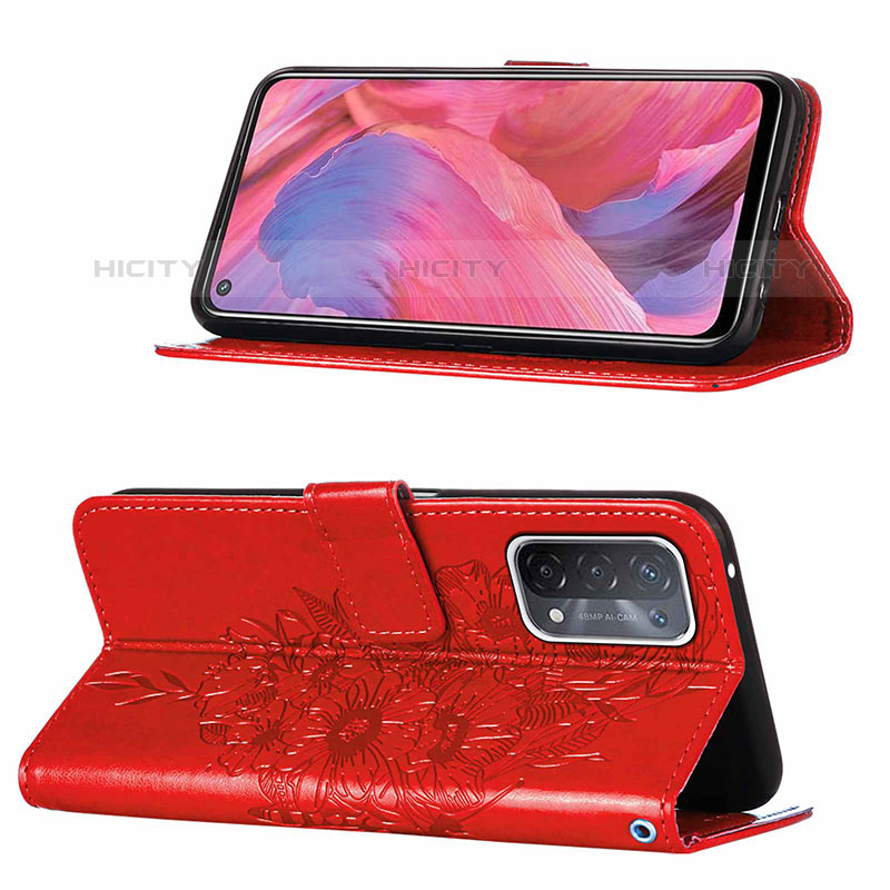 Handytasche Stand Schutzhülle Flip Leder Hülle Schmetterling Y01B für OnePlus Nord N200 5G