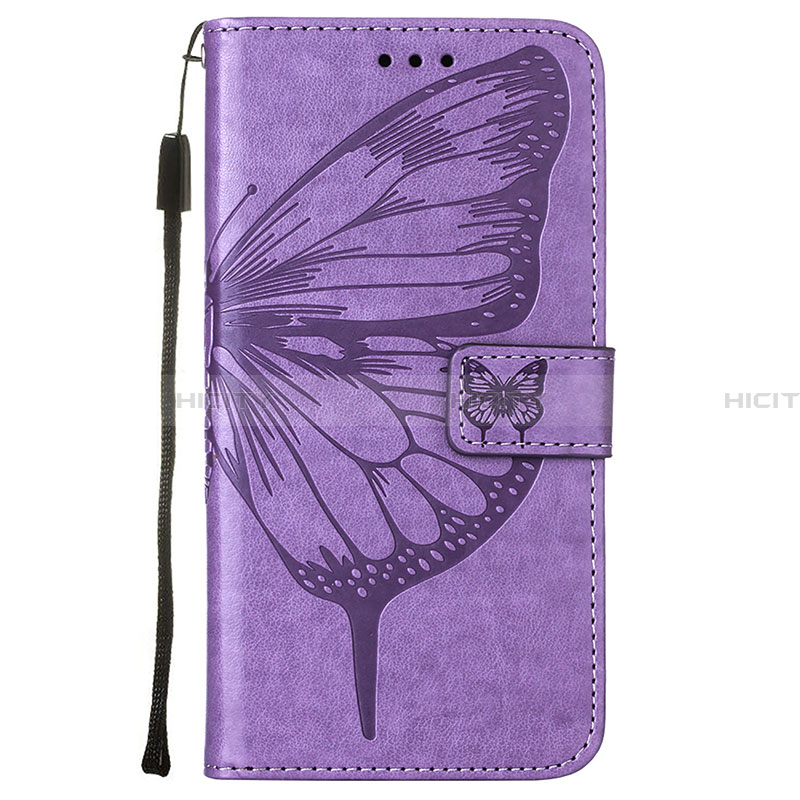 Handytasche Stand Schutzhülle Flip Leder Hülle Schmetterling Y01B für Samsung Galaxy A02