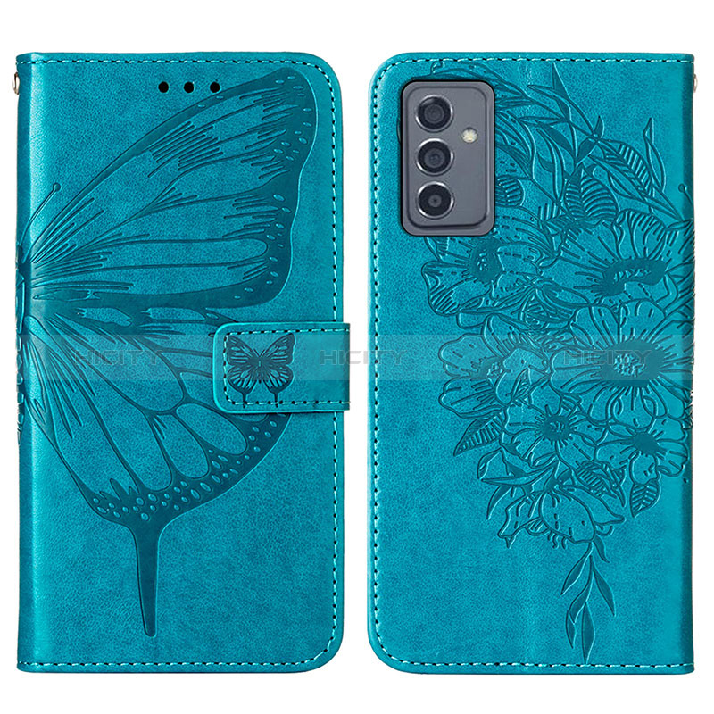 Handytasche Stand Schutzhülle Flip Leder Hülle Schmetterling Y01B für Samsung Galaxy A15 4G