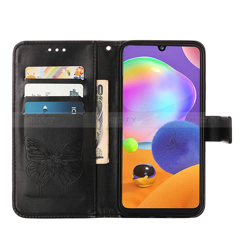 Handytasche Stand Schutzhülle Flip Leder Hülle Schmetterling Y01B für Samsung Galaxy A21s