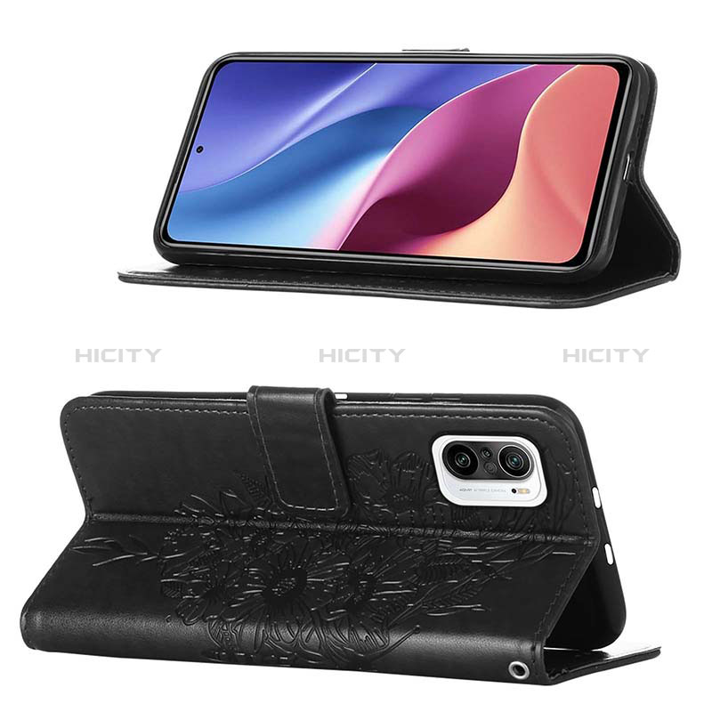 Handytasche Stand Schutzhülle Flip Leder Hülle Schmetterling Y01B für Xiaomi Mi 11i 5G groß