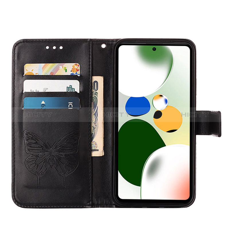 Handytasche Stand Schutzhülle Flip Leder Hülle Schmetterling YB1 für Xiaomi Poco X5 Pro 5G