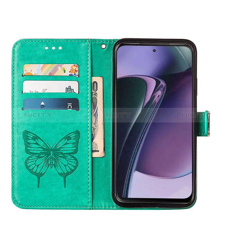 Handytasche Stand Schutzhülle Flip Leder Hülle Schmetterling YB2 für Motorola Moto G Stylus (2023) 5G groß