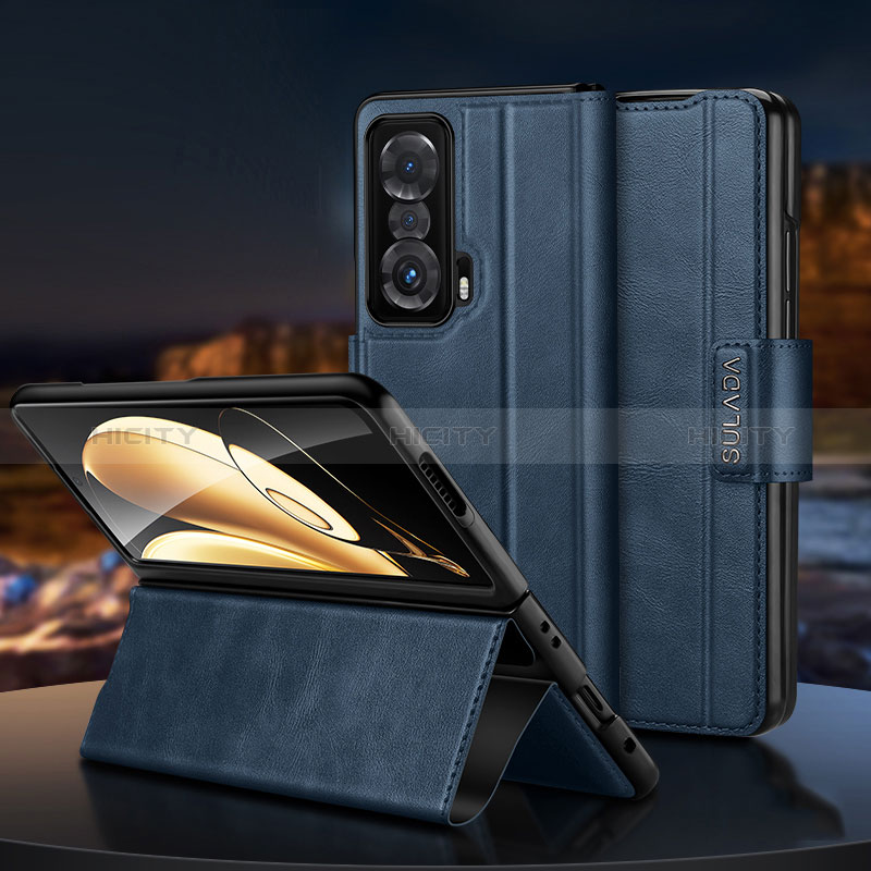 Handytasche Stand Schutzhülle Flip Leder Hülle SD1 für Huawei Honor Magic V 5G Blau