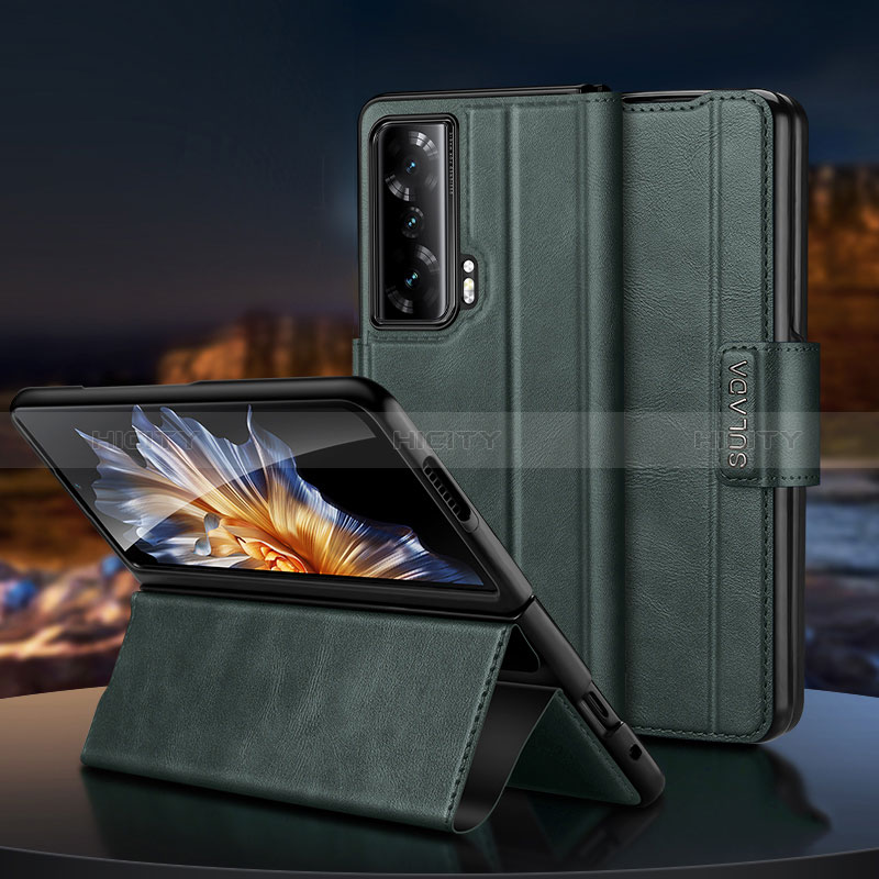 Handytasche Stand Schutzhülle Flip Leder Hülle SD1 für Huawei Honor Magic Vs 5G Grün