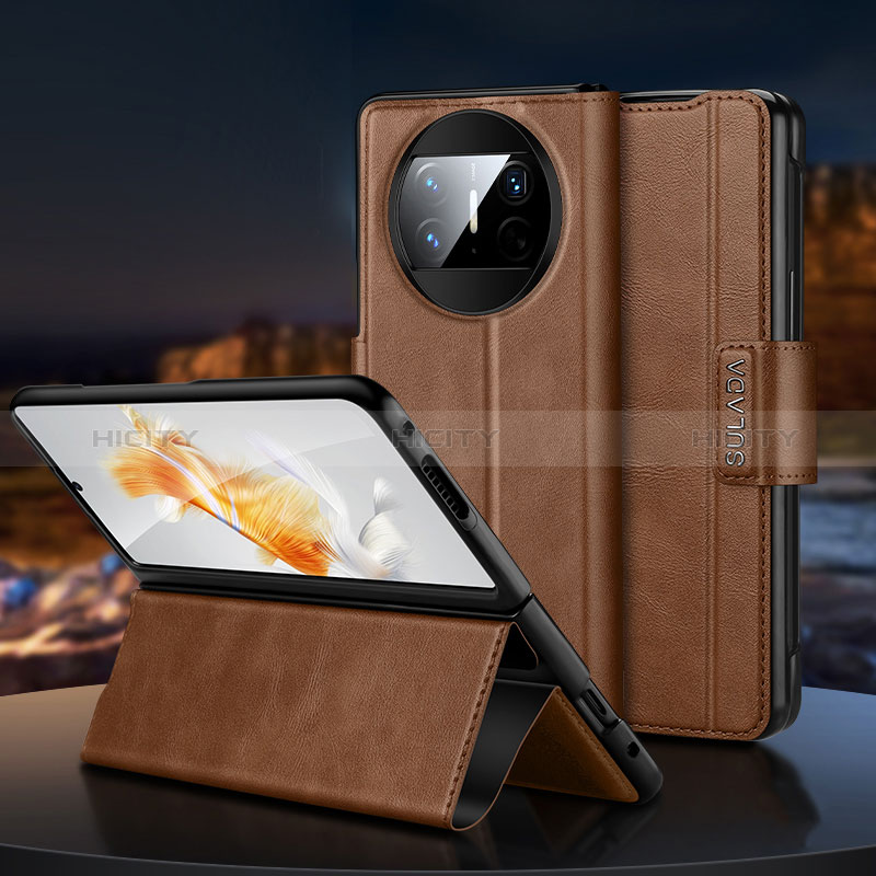 Handytasche Stand Schutzhülle Flip Leder Hülle SD1 für Huawei Mate X3