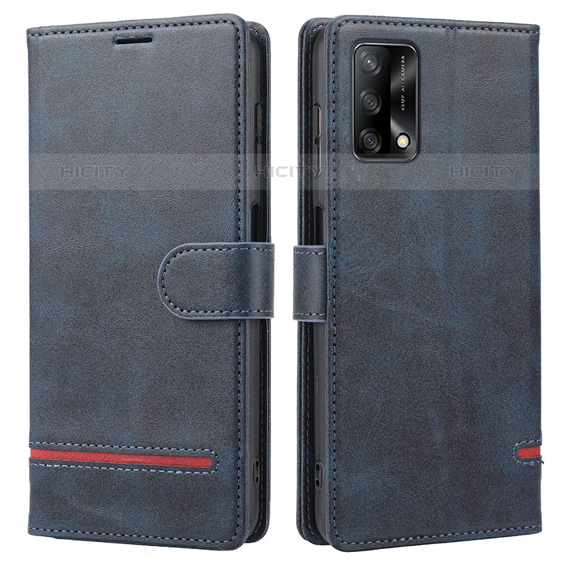 Handytasche Stand Schutzhülle Flip Leder Hülle SY1 für Oppo A74 4G Blau Plus