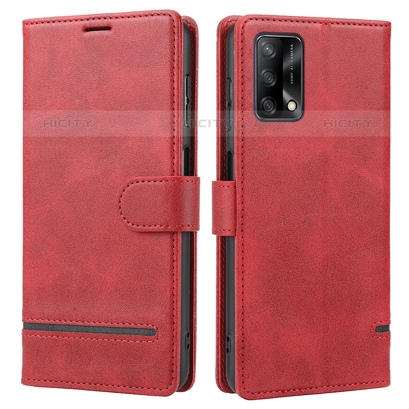 Handytasche Stand Schutzhülle Flip Leder Hülle SY1 für Oppo A74 4G Rot