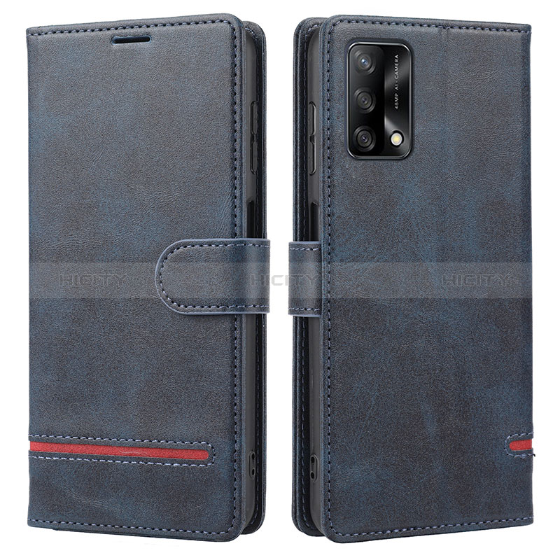 Handytasche Stand Schutzhülle Flip Leder Hülle SY1 für Oppo A95 4G Blau Plus