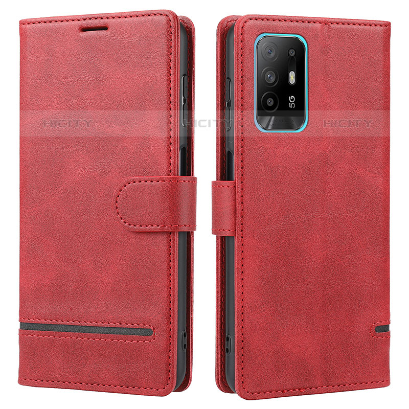 Handytasche Stand Schutzhülle Flip Leder Hülle SY1 für Oppo F19 Pro+ Plus 5G Rot