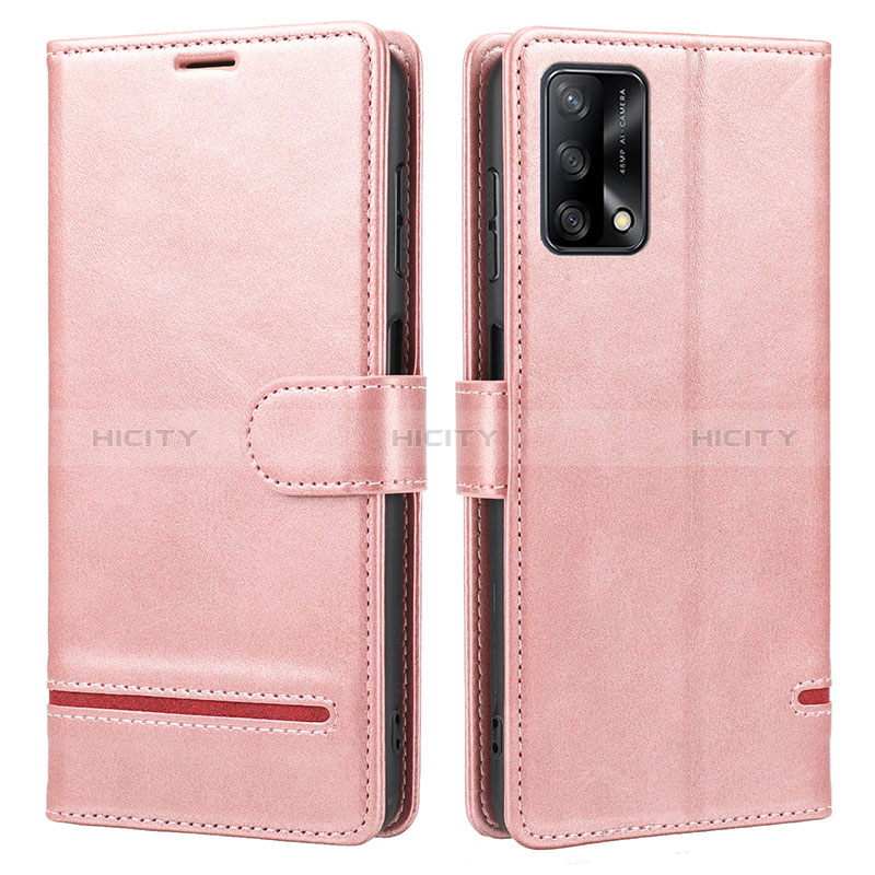 Handytasche Stand Schutzhülle Flip Leder Hülle SY1 für Oppo F19 Rosa