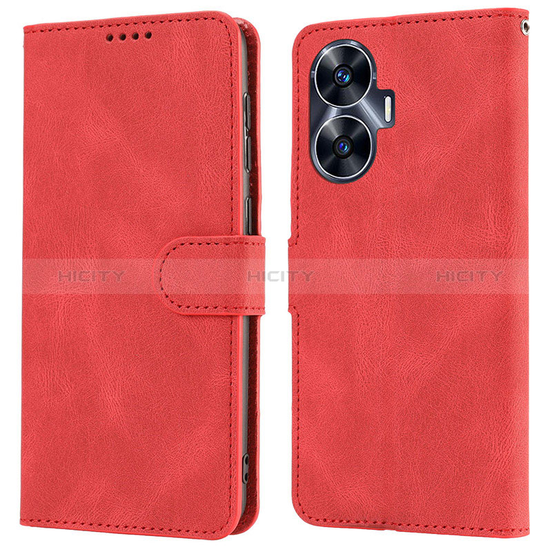 Handytasche Stand Schutzhülle Flip Leder Hülle SY1 für Realme Narzo N55 Rot